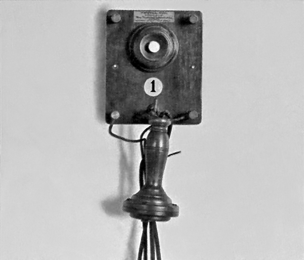 Bell's 1878 Butterstamp telephone.